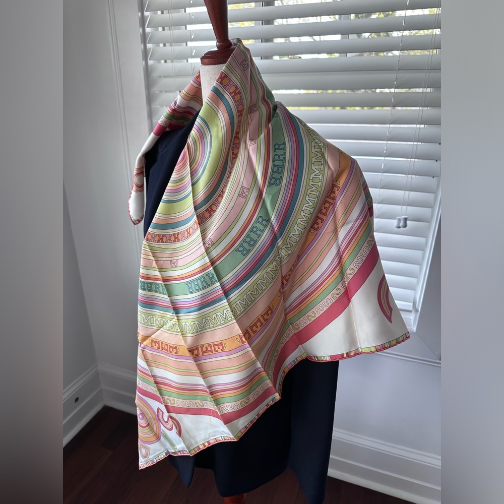 Hermès Silk Scarf 90 Tohu Bohu RARE by Claudia Mayer